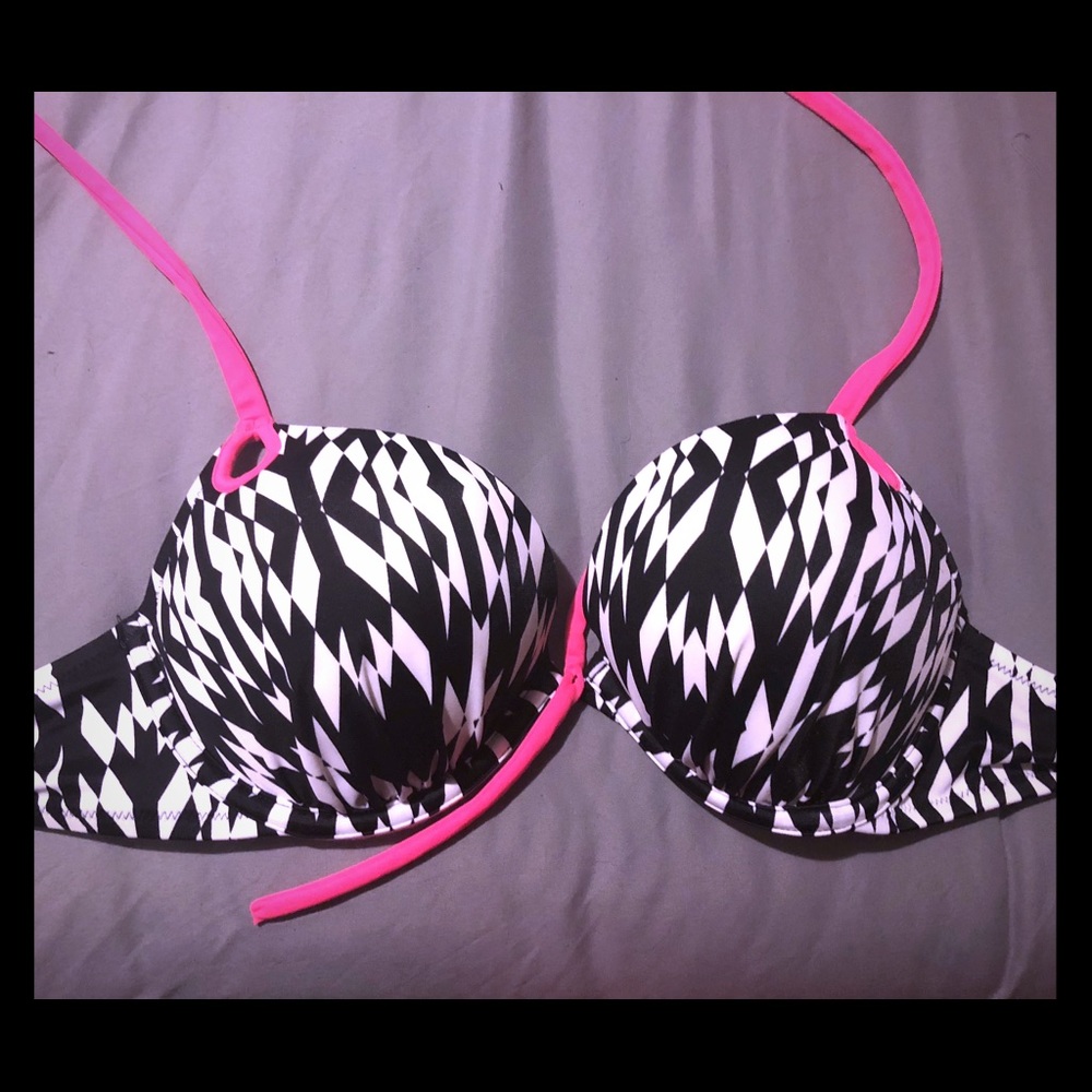 Black and white Victoria Secret Bikini Top!